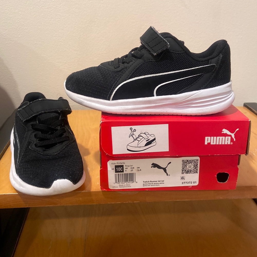Kids/Boys/Toddler Puma Twitch Runner Ac Inf used size 10c original box